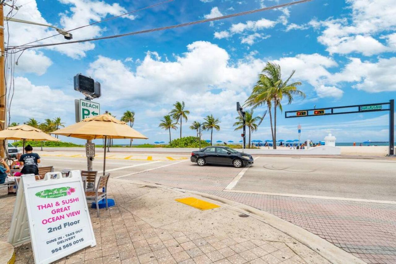 The Purple Pelican Beachfront With Ocean Balcony Unit 2 Fort Lauderdale Exteriör bild