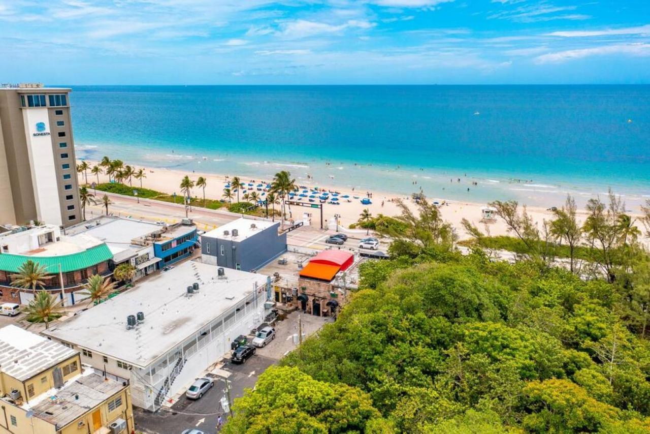The Purple Pelican Beachfront With Ocean Balcony Unit 2 Fort Lauderdale Exteriör bild